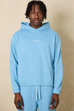 EDITION Oversized Boxy Heavyweight Hoodie | BoohooMAN UK