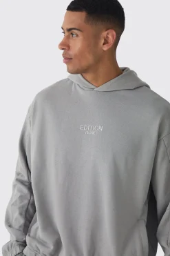 EDITION Oversized Boxy Heavyweight Hoodie | BoohooMAN UK