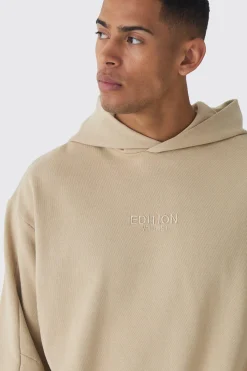 EDITION Oversized Boxy Heavyweight Hoodie | BoohooMAN UK