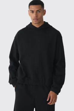 EDITION Oversized Boxy Heavyweight Hoodie | BoohooMAN UK