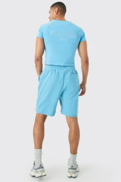 EDITION Shrunken Heavyweight Extended Neck T-shirt | BoohooMAN UK