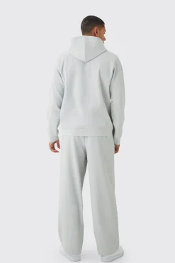 Elastic Waist Baggy Fit Contrast Drawcord Pleated Trouser | BoohooMAN UK