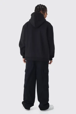 Elasticated Baggy Fit Multi Cargo Trousers | BoohooMAN UK