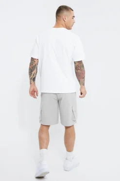 Elasticated Relaxed Cargo Stretch Short | BoohooMAN UK