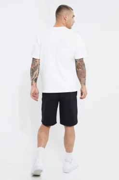 Elasticated Relaxed Stretch Short | BoohooMAN UK