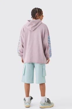 Elasticated Relaxed Technical Stretch Short With Branding | BoohooMAN UK