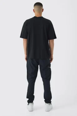 Elasticated Skinny Utility Zip Pocket Trousers | BoohooMAN UK