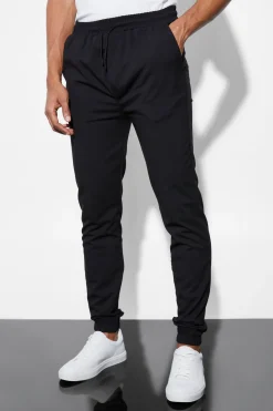 Elasticated Slim Cuff Trouser | BoohooMAN UK