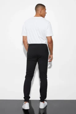 Elasticated Slim Cuff Trouser | BoohooMAN UK