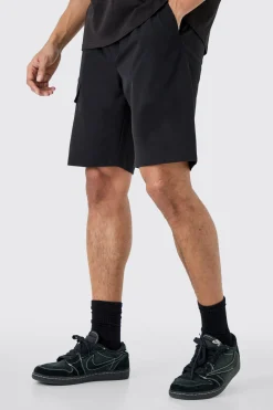 Elasticated Waist Comfort Technical Stretch Short | BoohooMAN UK