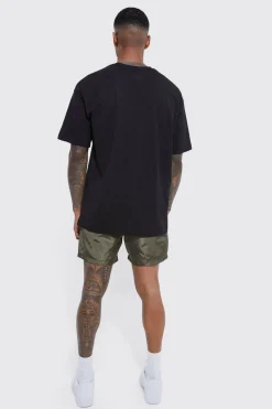 Elasticated Waist Comfort Nylon Short | BoohooMAN UK