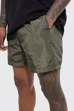Elasticated Waist Comfort Nylon Short | BoohooMAN UK