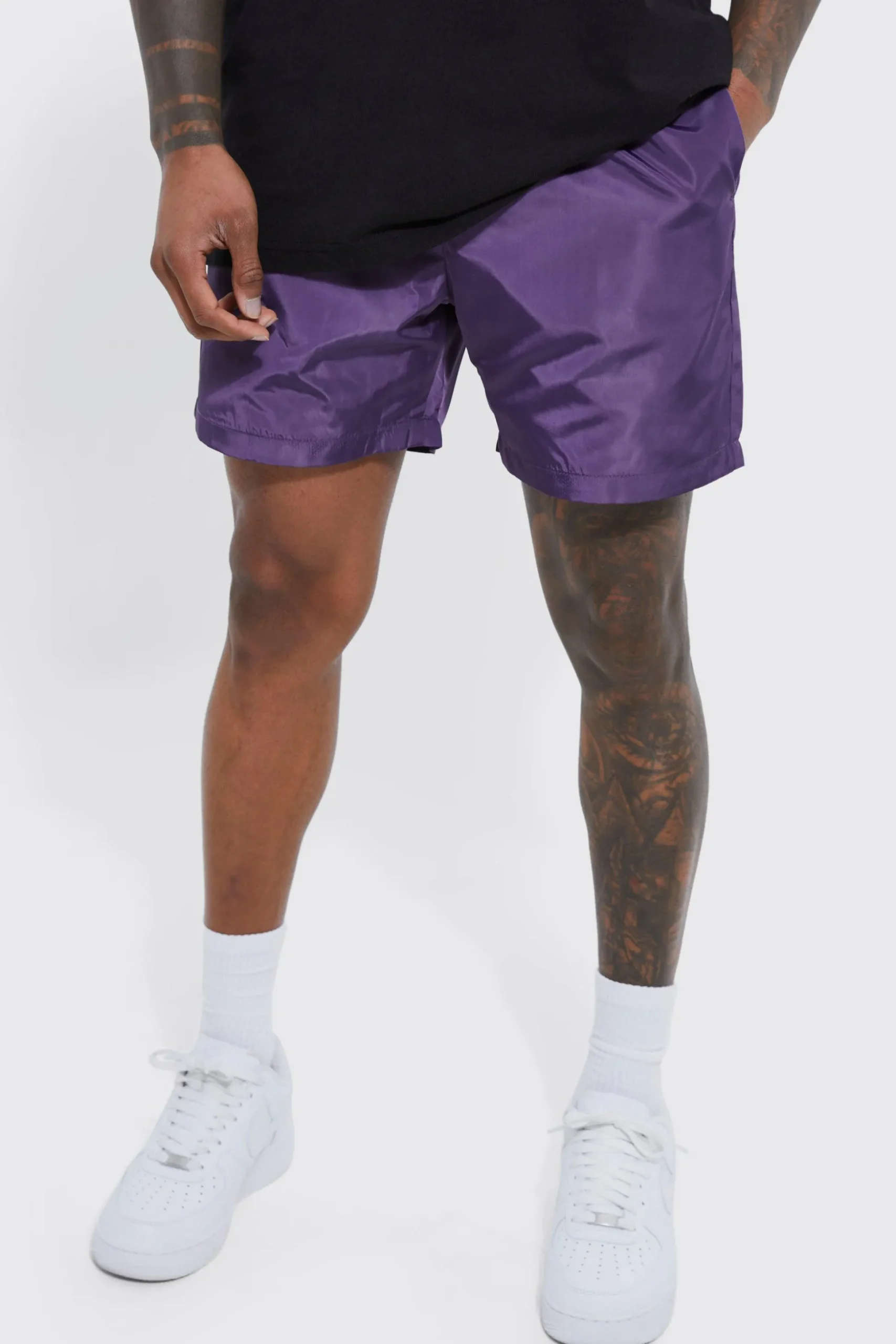 Elasticated Waist Comfort Nylon Short | BoohooMAN UK