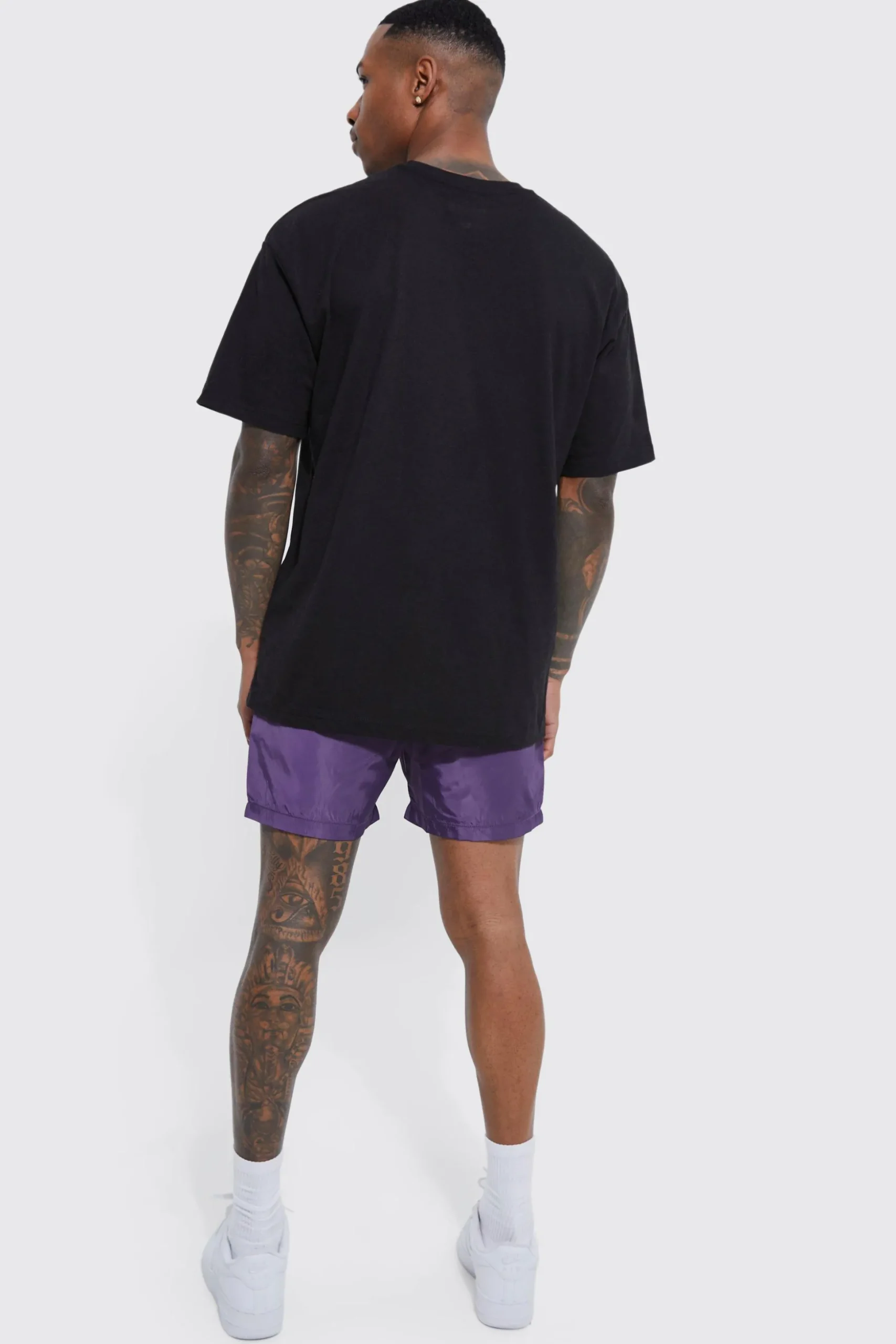 Elasticated Waist Comfort Nylon Short | BoohooMAN UK