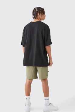 Elasticated Waist Detachable Bag Multi Cargo Pocket Shorts | BoohooMAN UK