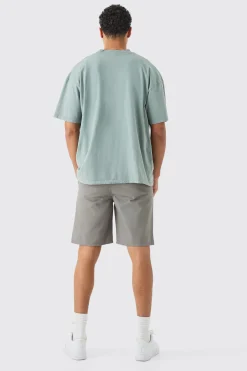 Elasticated Waist Grey Relaxed Fit Shorts | BoohooMAN UK