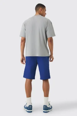 Elasticated Waist Limited Relaxed Longline Shell Panel Shorts | BoohooMAN UK