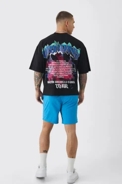 Elasticated Waist OFCL Shell Shorts In Blue | BoohooMAN UK