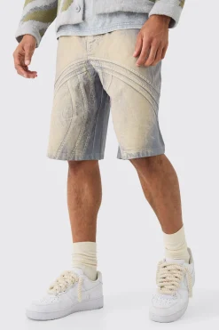 Elasticated Waist Panel Parachute Shorts | BoohooMAN UK
