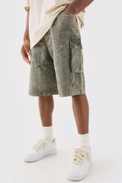 Elasticated Waist Parachute Shorts | BoohooMAN UK