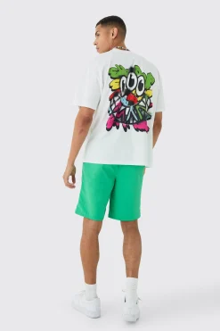 Elasticated Waist Piping Detail Shell Shorts In Green | BoohooMAN UK
