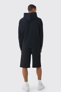Elasticated Waist Pleated Jorts | BoohooMAN UK