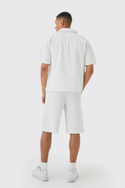 Elasticated Waist Pleated Jorts | BoohooMAN UK