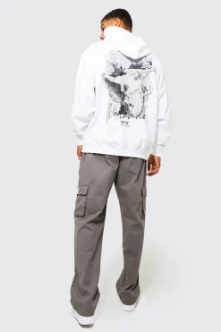 Elasticated Waist Relaxed Fit Buckle Cargo Trouser | BoohooMAN UK