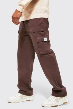 Elasticated Waist Relaxed Fit Buckle Cargo Trouser | BoohooMAN UK