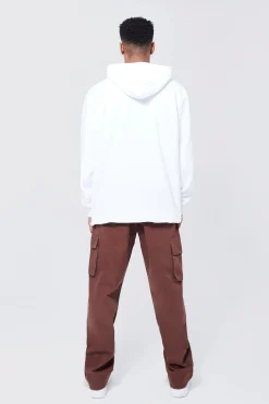 Elasticated Waist Relaxed Fit Cargo Trouser | BoohooMAN UK