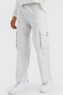 Elasticated Waist Relaxed Fit Cargo Trouser | BoohooMAN UK