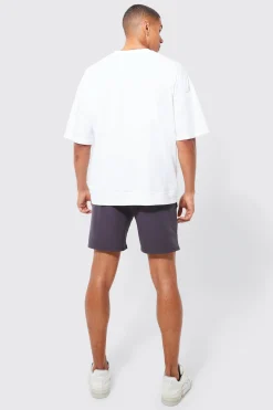 Elasticated Waist Relaxed Technical Stretch Cargo With Zip | BoohooMAN UK