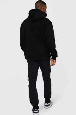 Elasticated Waist Skinny Fit Cargo Trouser | BoohooMAN UK