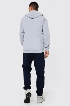 Elasticated Waist Slim Fit Cargo Trouser | BoohooMAN UK