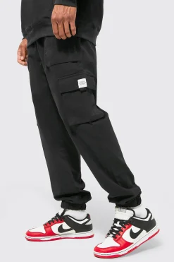 Elasticated Waist Slim Fit Buckle Cargo Trouser | BoohooMAN UK