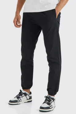 Elasticated Waist Slim Fit Technical Stretch Jogger | BoohooMAN UK