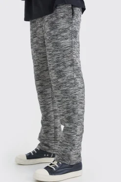 Elasticated Waist Straight Marble Jacquard Cargo Trouser | BoohooMAN UK