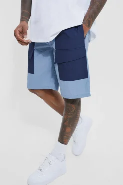 Elasticated Waist Technical Stretch Comfort Cargo Short | BoohooMAN UK
