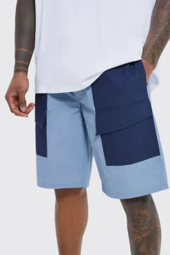 Elasticated Waist Technical Stretch Comfort Cargo Short | BoohooMAN UK