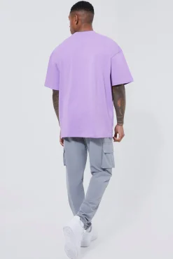 Elasticated Waist Technical Stretch Golf Skinny Cargo Trouser | BoohooMAN UK