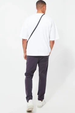 Elasticated Waist Technical Stretch Slim Trouser | BoohooMAN UK