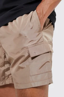 Elasticated Waist Toggle Cargo Short | BoohooMAN UK
