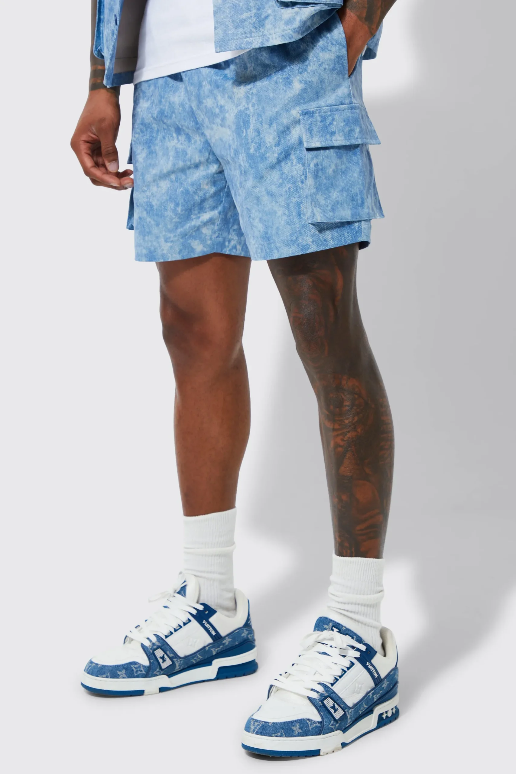 Elasticated Waistband Cargo Short | BoohooMAN UK