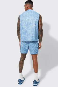 Elasticated Waistband Cargo Short | BoohooMAN UK