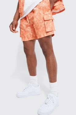 Elasticated Waistband Cargo Short | BoohooMAN UK