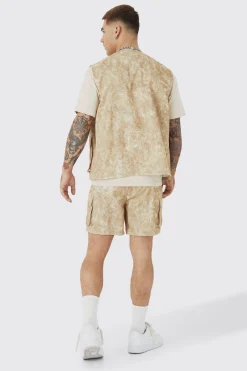 Elasticated Waistband Cargo Short | BoohooMAN UK