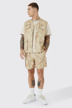 Elasticated Waistband Cargo Short | BoohooMAN UK