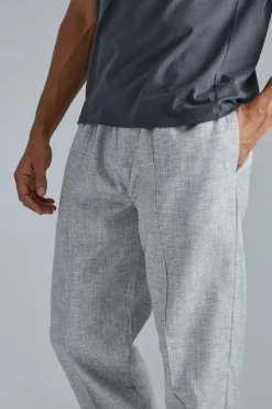 Elasticated Waistband Straight Leg Trouser | BoohooMAN UK