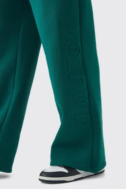 Embossed Worldwide Wide Leg Jogger | BoohooMAN UK