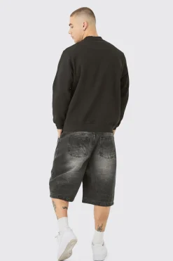 Extended Neck Sweatshirt | BoohooMAN UK